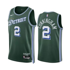 Muške NBA Dres Detroit Pistons Cade Cunningham 2 Nike 2022-23 City Edition Zelena Swingman